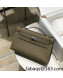 Hermes Kelly Pochette Bag 22cm Elephant Grey/Silver 2022 12