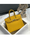 Hermes Birkin 30cm Bag in Togo Calfskin Jaune Amber Yellow/Gold 2022