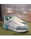 Hermes Bouncing Mesh and Suede Sneakers White/Green 2022 032567