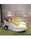 Hermes Bouncing Mesh and Suede Sneakers White/Purple/Yellow 2022 032568
