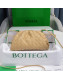 Bottega Veneta The Mini Pouch Crossbody Bag in Woven Lambskin in Porridge Nude 2022