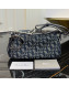 Dior Vintage Oblique Canvas Hobo Bag Blue 2019