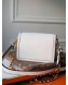 Louis Vuitton Dauphine Mini Smooth Leather Shoulder Bag M55836 White 2020