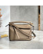 Loewe Puzzle Mini Bag in Litchi-Grained Calfskin Sand Beige 2022 10173