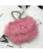 Chanel Shearling Lambskin Card Holder with Jewel Hook AP2397 Light Pink 2021