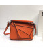 Loewe Puzzle Mini Bag in Smooth Calfskin Orange 2022 10173