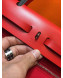 Hermes Herbag 31cm PM Double-Canvas Shoulder Bag All Red