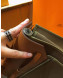 Hermes Herbag 31cm PM Double-Canvas Shoulder Bag Elephant Grey/Brown