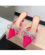 Mach & Mach TPU Heel Slide Sandals 6.5cm Pink 2021 96