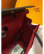 Hermes Herbag 31cm PM Double-Canvas Shoulder Bag Dark Red/Midnight Blu