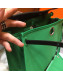 Hermes Herbag 31cm PM Double-Canvas Shoulder Bag Bright Green/Black