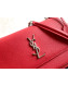 Saint Laurent Sunset Medium Shoulder Bag in Grained Leather Red 442906 2019