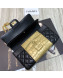 Chanel Lambskin and Crocodile Embossed Calfskin Medium 2.55 Flap Bag A37586 Black/Gold 2019