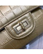 Chanel Quilted Lambskin and Crocodile Embossed Calfskin Medium 2.55 Flap Bag A37586 White 2019