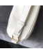 Celine Small Belt Bag C Charm in Quilted Calfskin 188153 White 2019