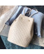 Celine Small C Charm Bucket Shoulder Bag/Backpack in Quilted Calfskin 188373 Nude 2019