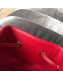 Celine Small C Charm Bucket Shoulder Bag/Backpack in Quilted Calfskin 188373 Red 2019