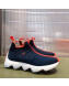 Hermes Eclair Knit High top Sneakers Blue 2022 03