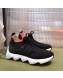 Hermes Eclair Knit High top Sneakers Black 2022 01