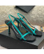 Alexander Wang Satin Strap High Heel Sandals 9.5cm Green 2022