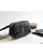 Saint Laurent Lou Belt Bag in Tortoise Embossed Patent Leather 557573 Black 2019