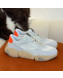 Valentino Mesh Bubbleback Sneakers White/Beige/Orange 2022 