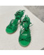 Bottega Veneta Dot Strap Lamskin High Heel Sandals 9.5cm Green 2022 032172