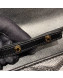 Saint Laurent Monogram Chain Wallet in Grained Leather 377828 Black/Gold