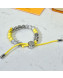 Louis Vuitton Monogram Beads Bracelet Yellow 2022