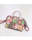 Gucci Flora Print GG Canvas Mini Duffle Bag 432123 Pink 2021