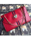 Gucci Rajah Leather Medium Shoulder Bag 564697 Red 2019