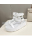 Hermes Leather Band Platform Roman Sandals White 2022 032243