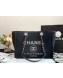 Chanel Deauville Mixed Fibers Medium Shopping Bag A67001 Black 2022 08