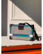 Louis Vuitton Petite Malle Striped Leather Box Shoulder Bag M53847 Black/Blue 2019