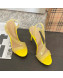 Gianvito Rossi Metropolis High Heel Sandals 11.5cm Yellow 2022