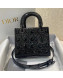 Dior Small Lady Dior Bag in Patent Cannage Lambskin All Black 2021
