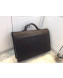 Bottega Classic Veneta Intrecciato Wax Calfskin Briefcase Black 