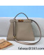 Fendi Medium Peekaboo ISeeU Bag with Tortoiseshell Detail Dove Grey 2021 70193