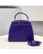 Fendi Peekaboo Mini Lambskin Bag Violet Purple 2021 2590