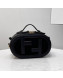 Fendi Mini Camera Bag in Black Leather and Suede 2021 8525 