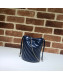 Gucci GG Diagonal Marmont Mini Bucket Bag 575163 Blue/White 2019