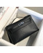 Hermes Kelly Pochette Bag 22cm Black/Silver 2022 26