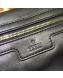Gucci Small Vintage Leather GG Trim Boston Bag 269876 Black 