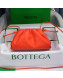 Bottega Veneta The Mini Pouch Soft Clutch Bag in Orange Red Calfskin 2020 585852
