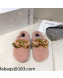 JW Anderson Shearling Chain Mules Pink 2021 1116108