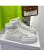Celine Calfskin High Top Sneakers White 2022 031157