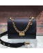 Fendi Kan U Medium Calfskin Flap Bag Black/Gold 2019 