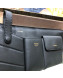 Fendi Leather Pockets Belt Bag Black 2019
