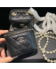 Chanel Lambskin Small Vanity with Pearl AS2581 Black 2022
