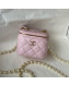 Chanel Lambskin Small Vanity with Pearl AS2581 Pink 2022